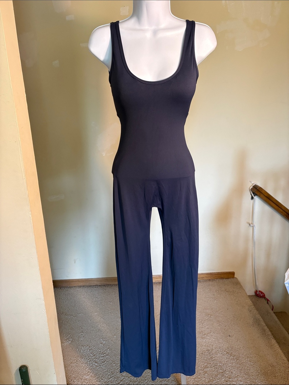 Others Follow navy blue Scoop-Neck Wide-Leg Jumpsuit